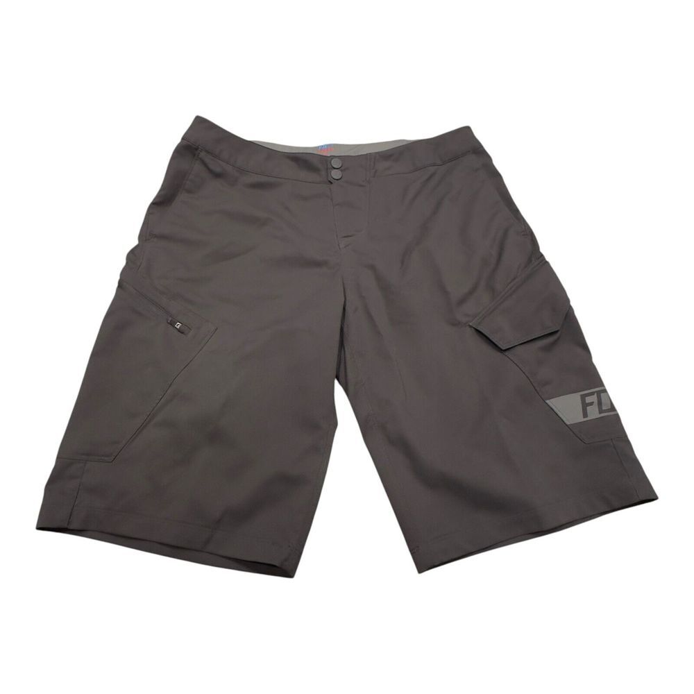 Fox Racing Men's Ranger‎ Cargo Mountain Biking Shorts Size 32 Black Lined Padded